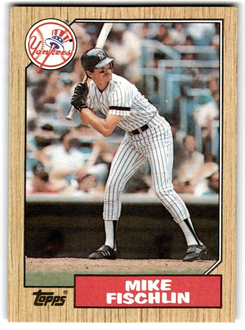 1987 Topps Baseball Cards Mike Fischlin New York Yankees #434