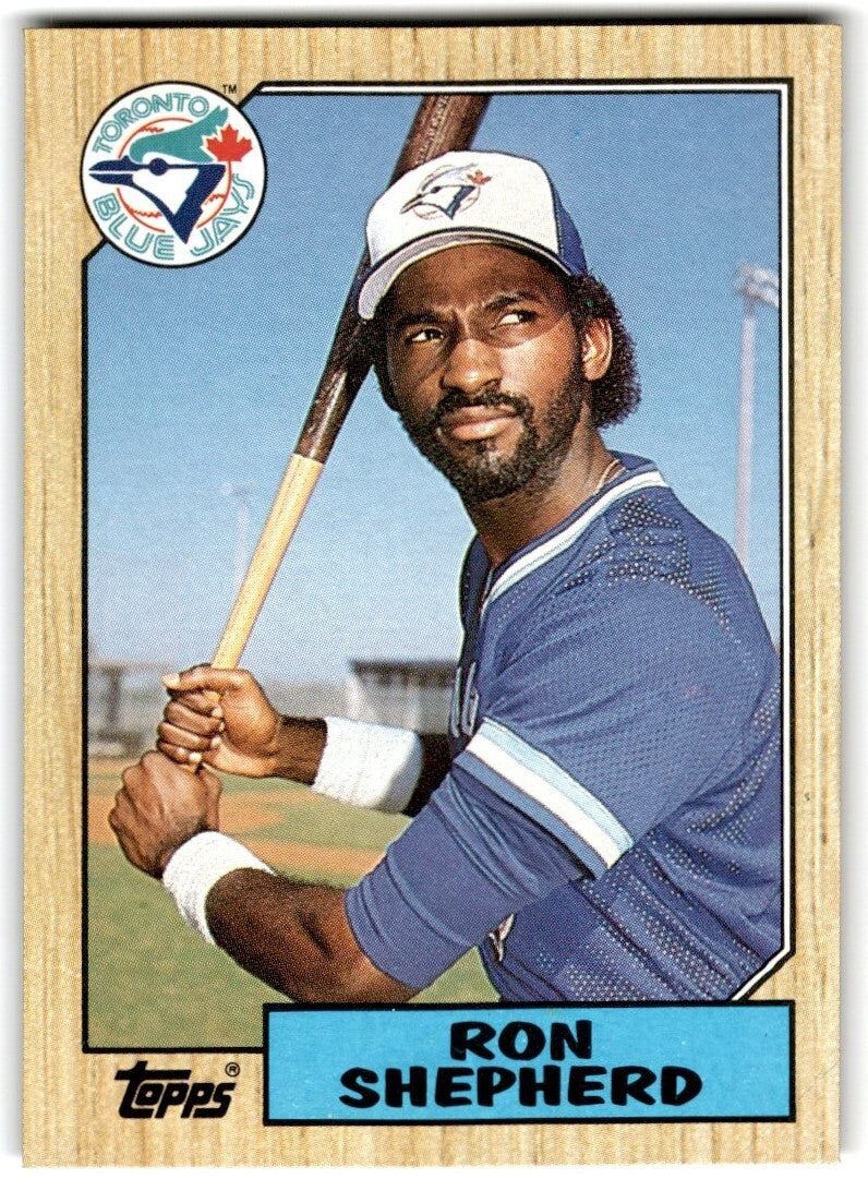 1987 Topps Baseball Cards Ron Shepherd Rookie Toronto Blue Jays #643