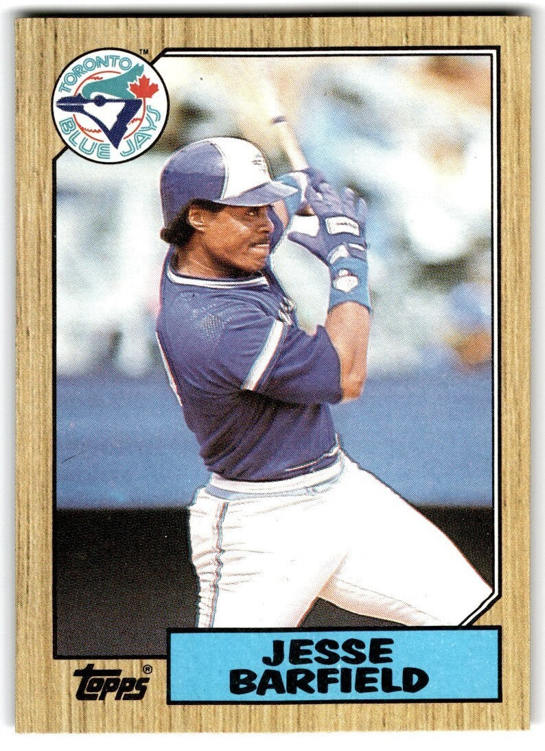 1987 Topps Baseball Cards Jesse Barfield Toronto Blue Jays #655