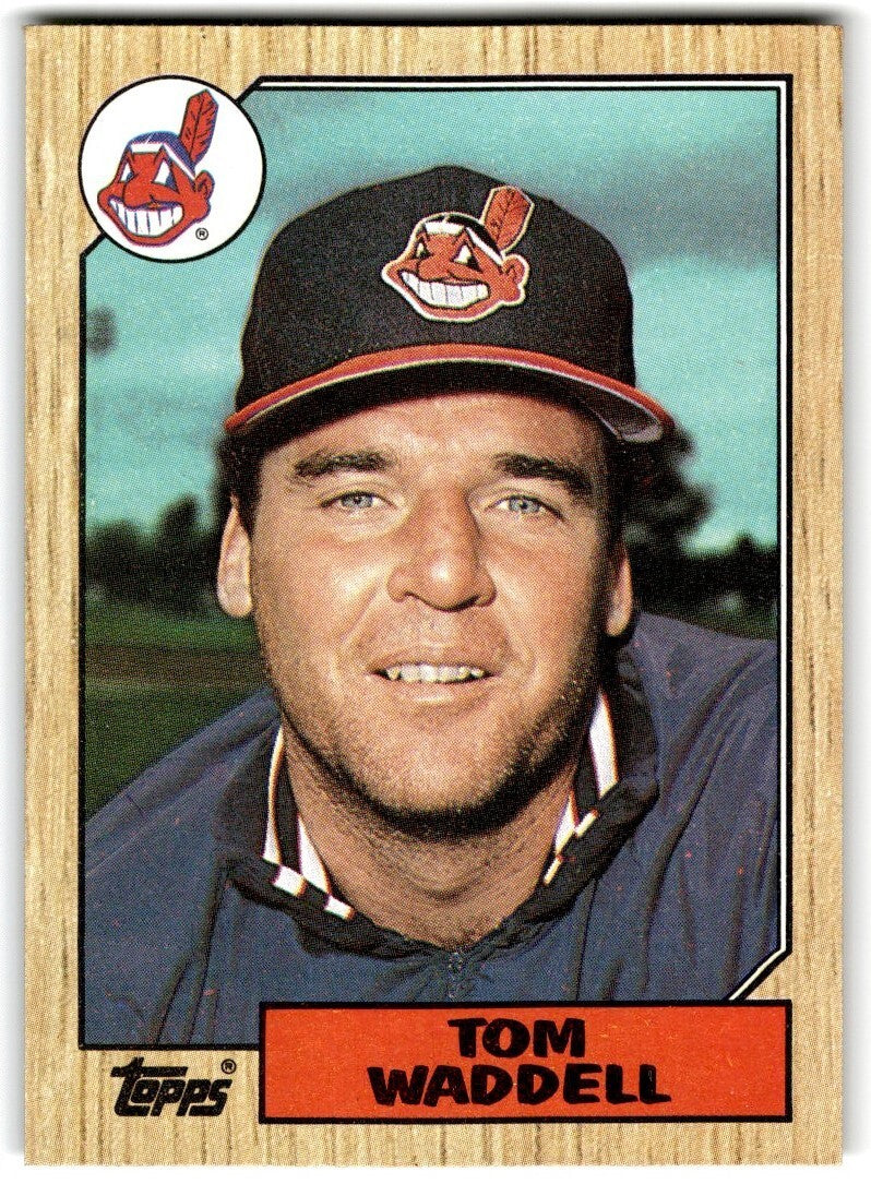 1987 Topps Baseball Cards Tom Waddell Cleveland Indians #657