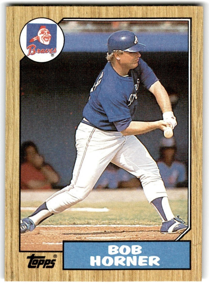 1987 Topps Baseball Cards Bob Horner Atlanta Braves #660