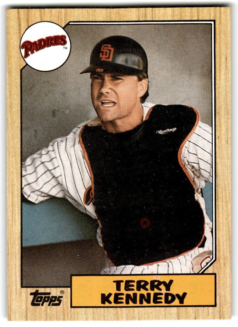 1987 Topps Baseball Cards Terry Kennedy San Diego Padres #540