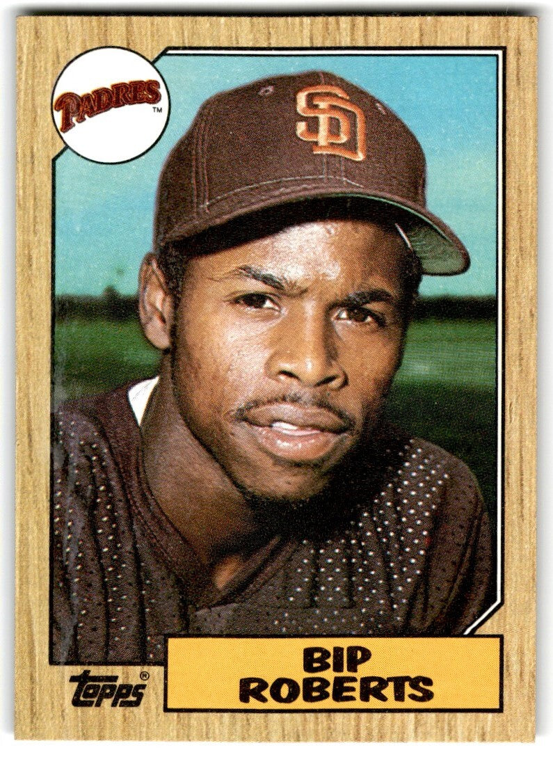 1987 Topps Baseball Cards Bip Roberts Rookie San Diego Padres #637