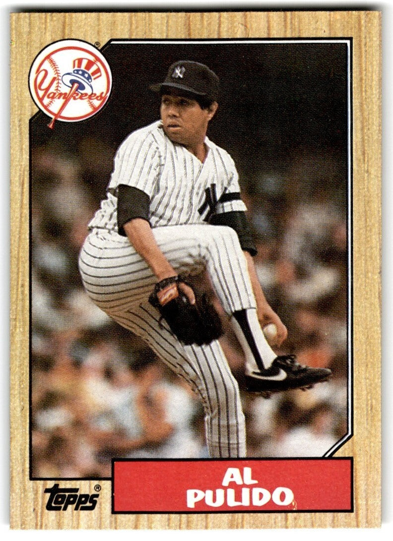 1987 Topps Baseball Cards Al Pulido New York Yankees #642