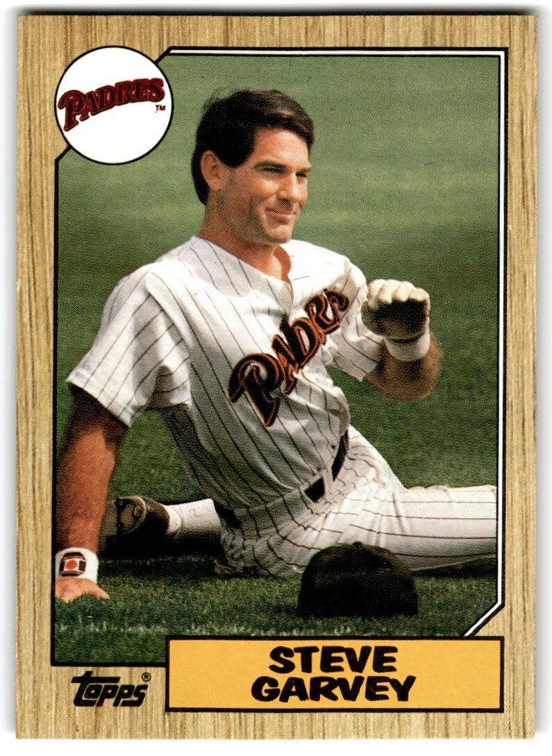 1987 Topps Baseball Cards Steve Garvey San Diego Padres #100
