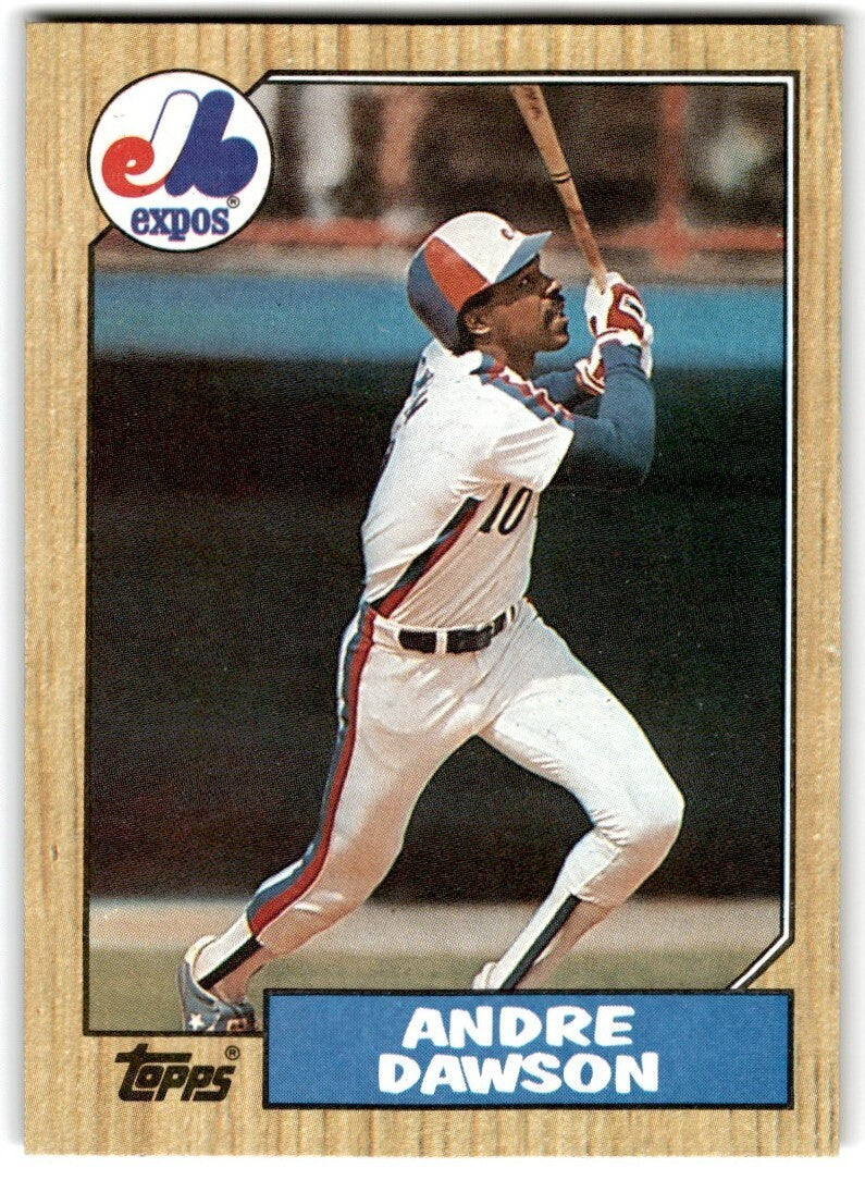 1987 Topps Baseball Cards Andre Dawson Montreal Expos #345
