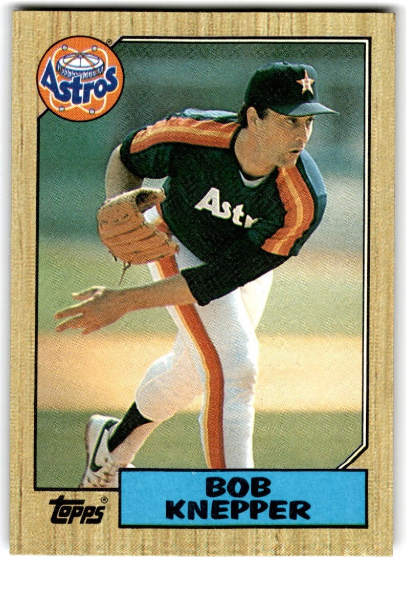 1987 Topps Baseball Cards Bob Knepper Houston Astros #722
