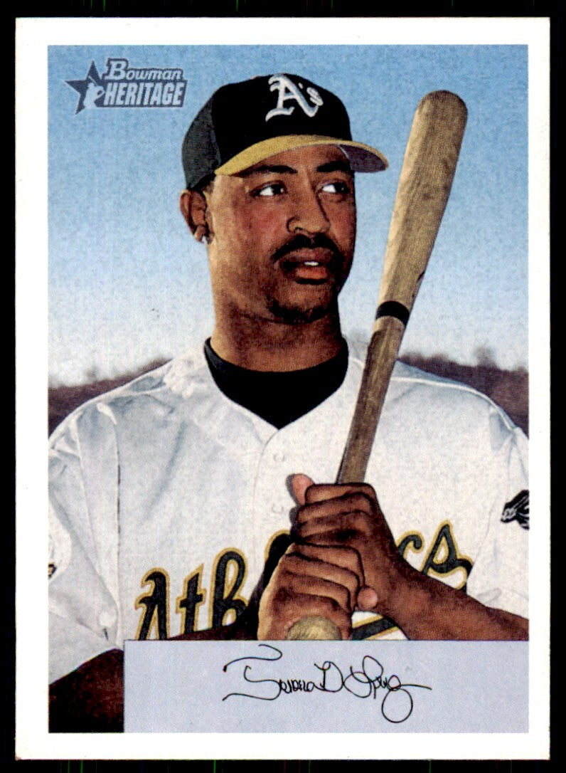 2002 Bowman Heritage Terrence Long . Oakland Athletics #248