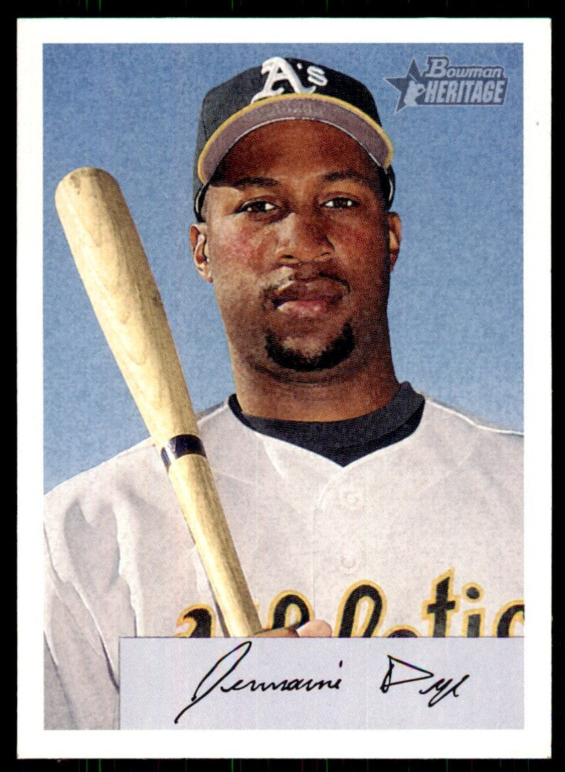 2002 Bowman Heritage Jermaine Dye . Oakland Athletics #2