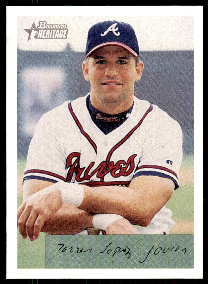 2002 Bowman Heritage Javy Lopez . Atlanta Braves #51