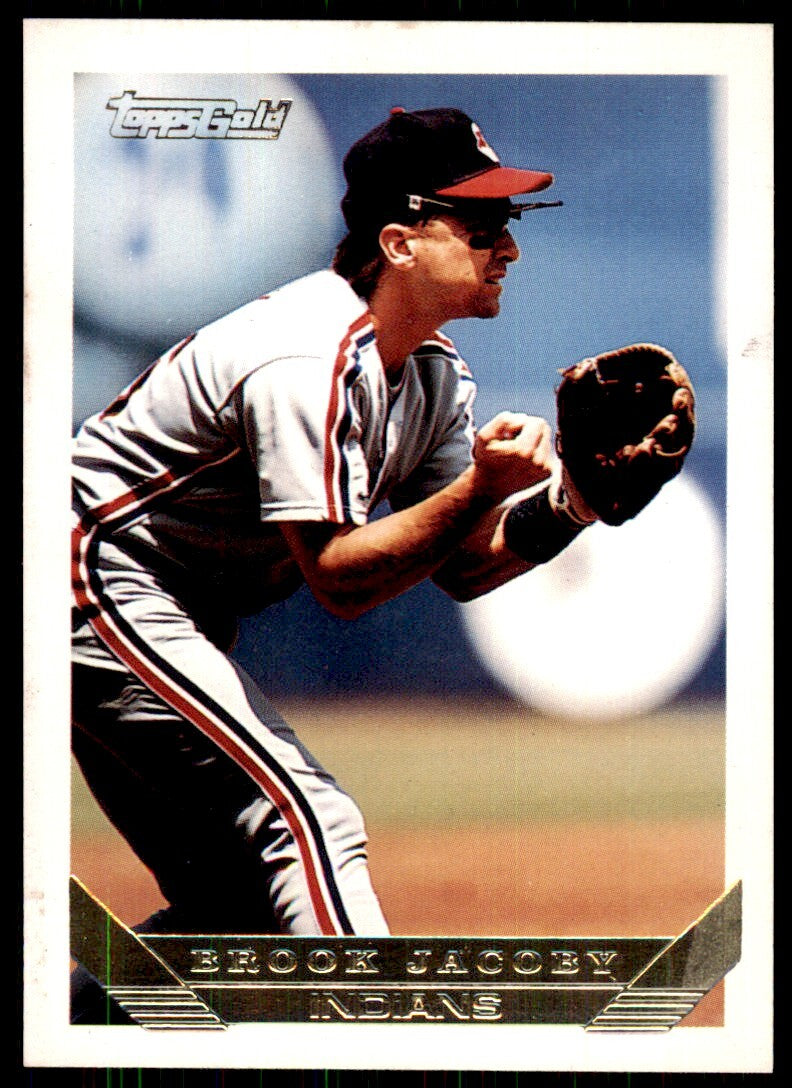 1993 Topps Gold Brook Jacoby . Cleveland Indians #303