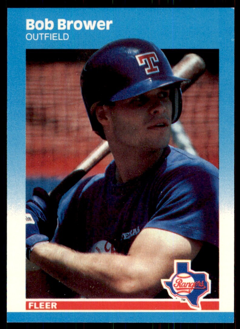 1987 Fleer Update Glossy. Bob Brower . Texas Rangers #U-10