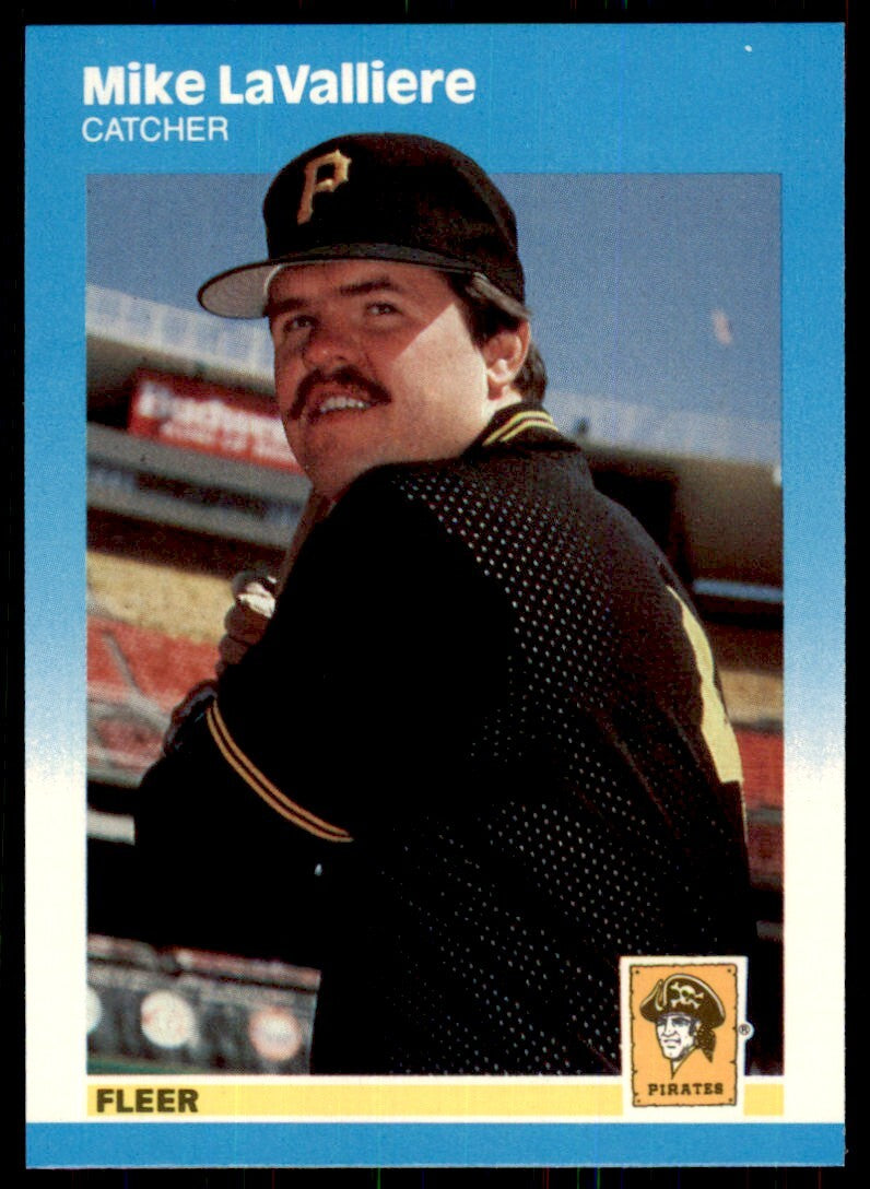 1987 Fleer Update Glossy. Mike LaValliere . Pittsburgh Pirates #U-60