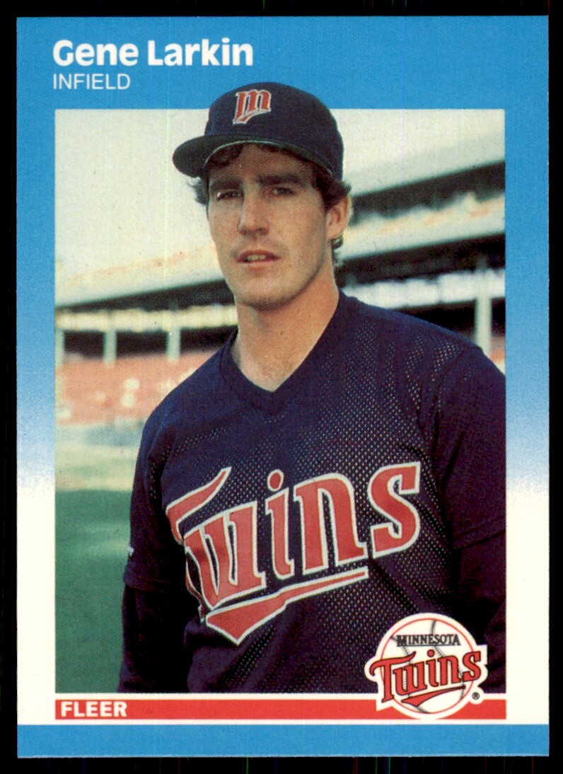 1987 Fleer Update Glossy. Gene Larkin . Minnesota Twins #U-59