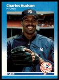 1987 Fleer Update Glossy. Charles Hudson . New York Yankees #U-46