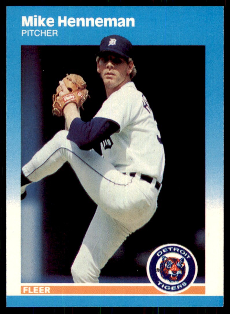 1987 Fleer Update Glossy. Mike Henneman . Detroit Tigers #U-44