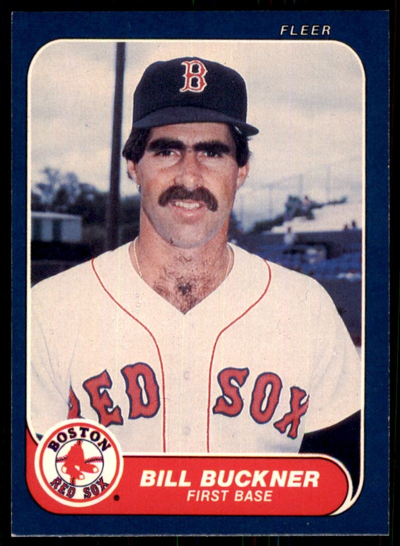 1986 Fleer. Bill Buckner . Boston Red Sox #343