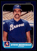 1986 Fleer Steve Bedrosian. . Atlanta Braves #508