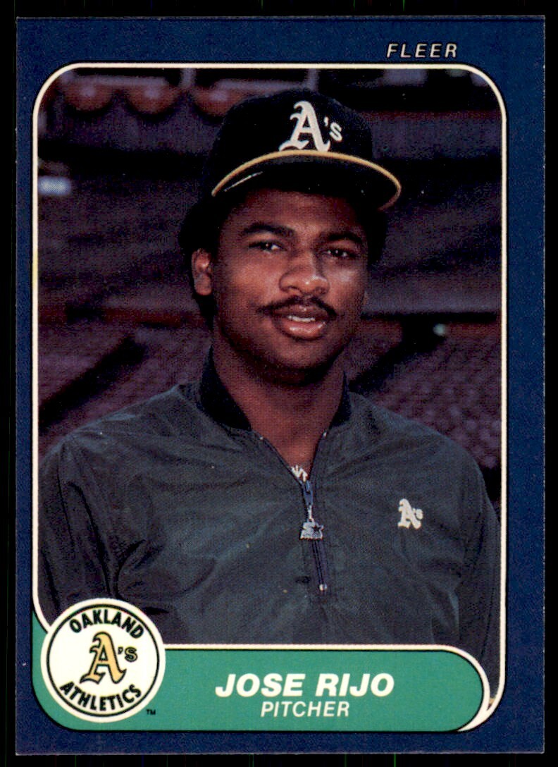 1986 Fleer Jose Rijo . Oakland Athletics #431