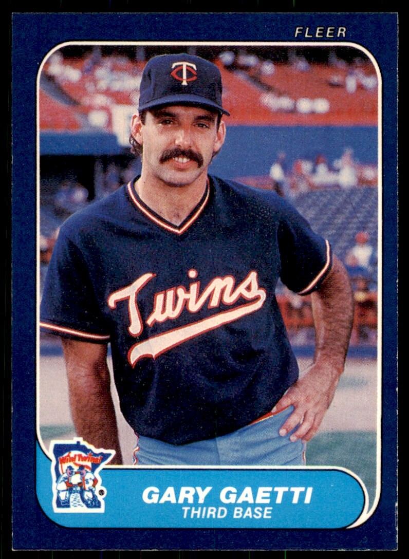 1986 Fleer.. Gary Gaetti . Minnesota Twins #394