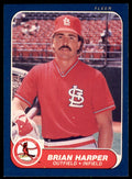 1986 Fleer.. Brian Harper . St. Louis Cardinals #36