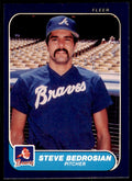 1986 Fleer.. Steve Bedrosian. . Atlanta Braves #508