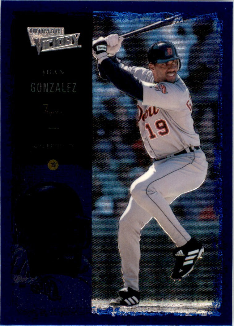 2000 Upper Deck Ultimate Victory Juan Gonzalez . Detroit Tigers #32
