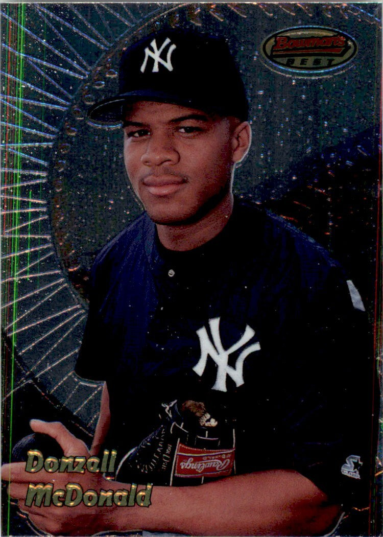 1998 Bowman's Best Donzell McDonald . New York Yankees #114