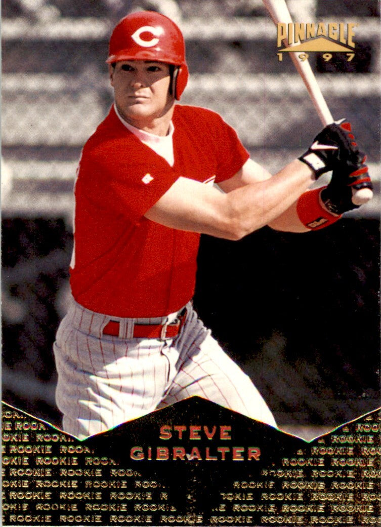 1997 Pinnacle Gold Steve Gibralter . Cincinnati Reds #164