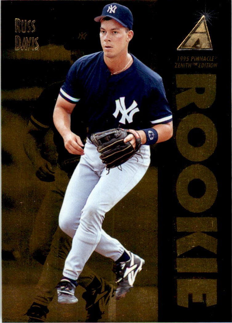 1995 Pinnacle Zenith Russ Davis . New York Yankees #132