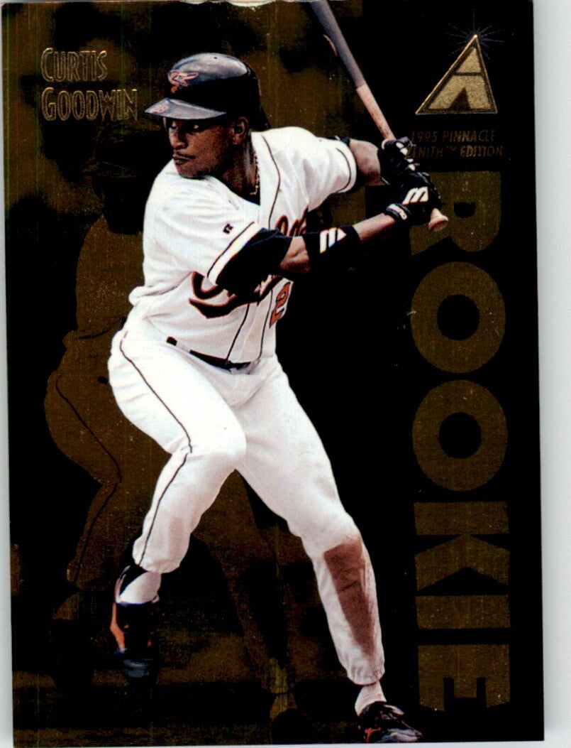1995 Pinnacle Zenith Curtis Goodwin . Baltimore Orioles #113