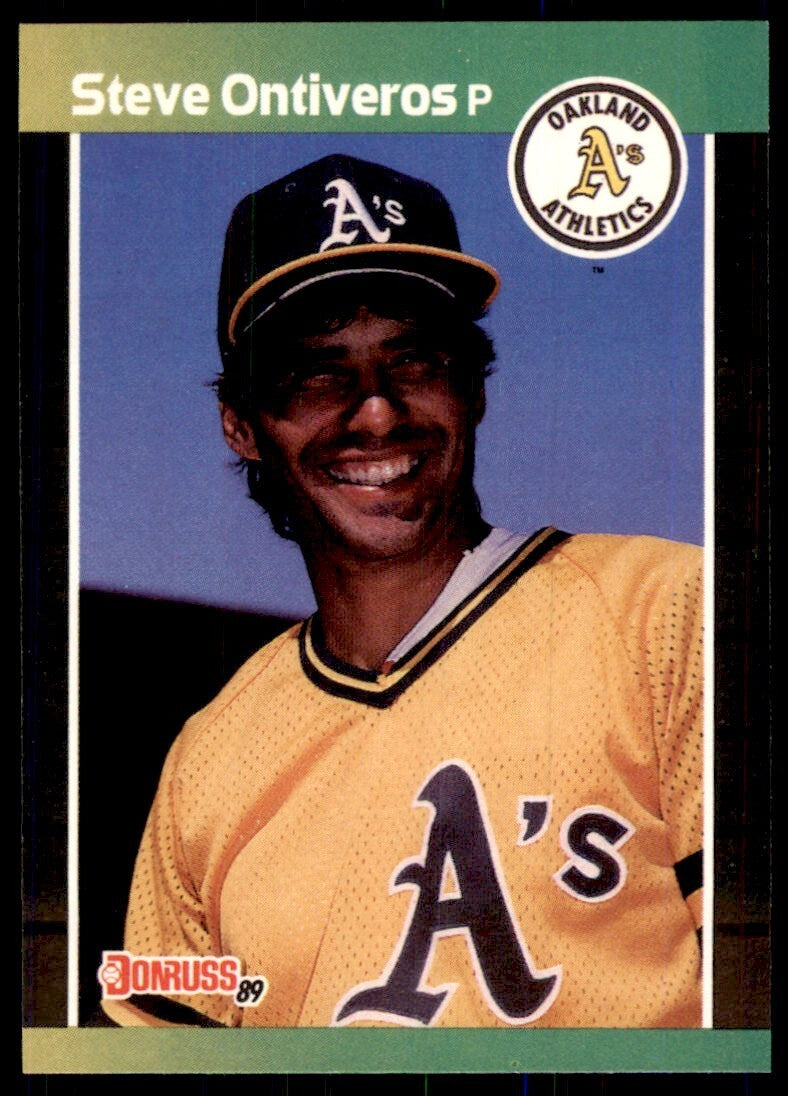 1989 Donruss Steve Ontiveros A Baseball Cards #596