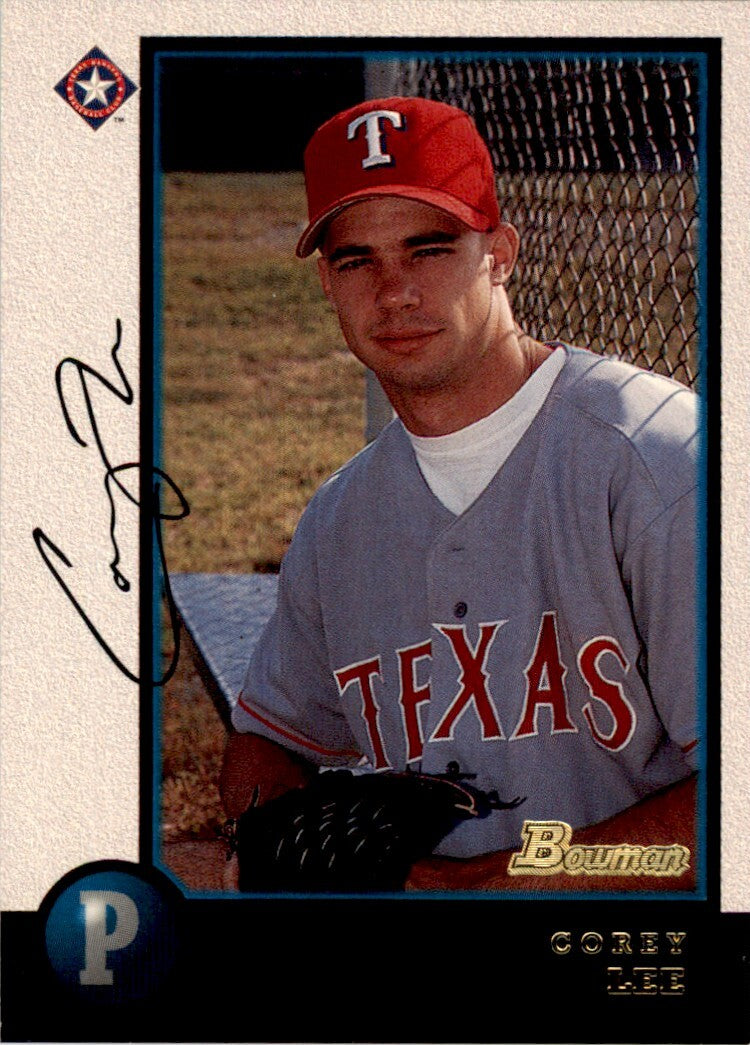 1998 Bowman Corey Lee . Texas Rangers #198