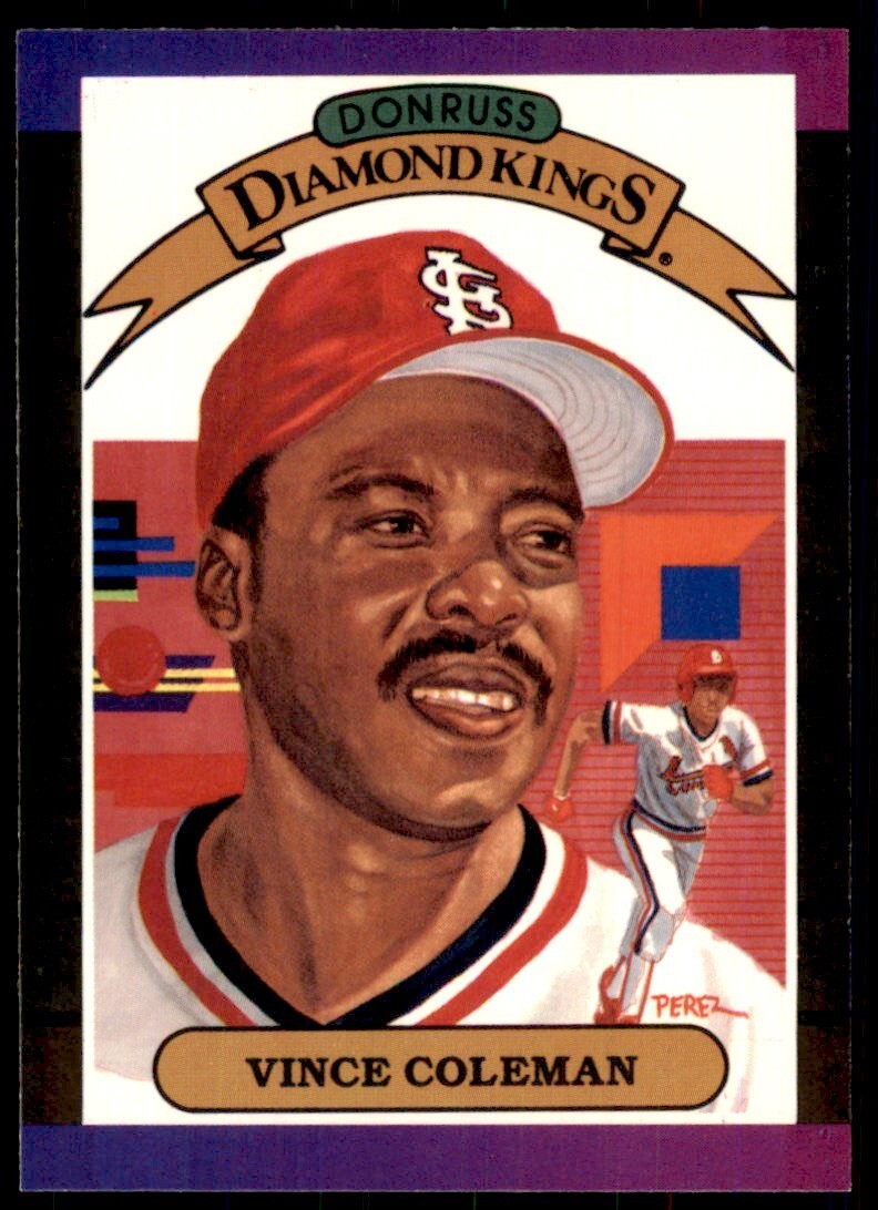 1989 Donruss Vince Coleman A Baseball Cards #19