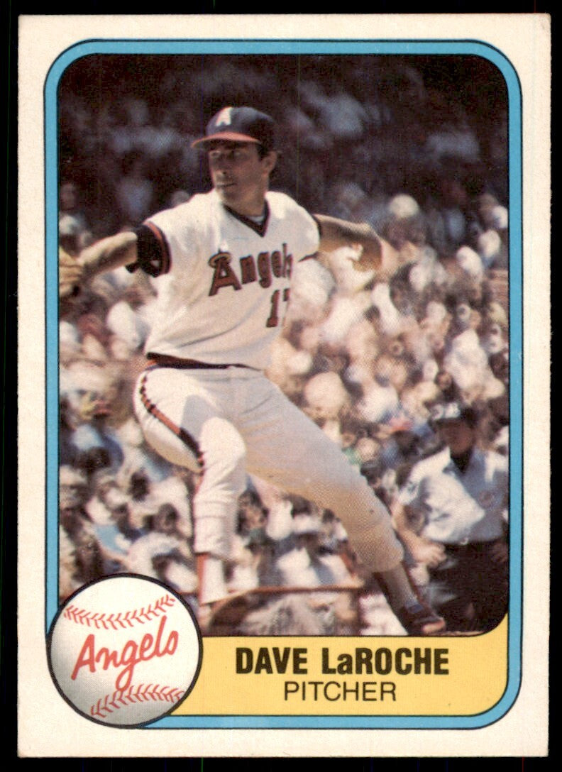 1981 Fleer Dave LaRoche . California Angels #285