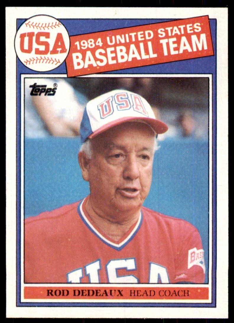 1985 Topps Rod Dedeaux B Football Cards #389