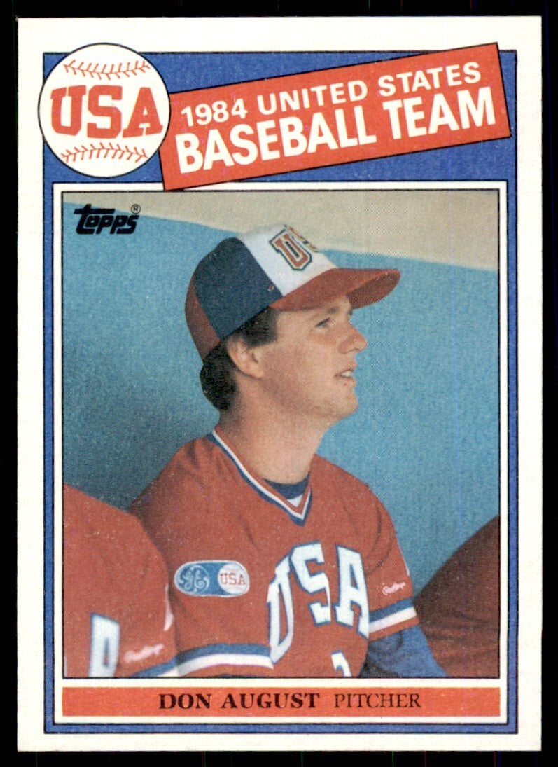 1985 Topps Don August B Football Cards #392