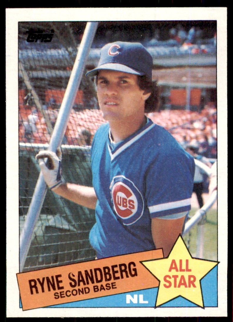 1985 Topps Ryne Sandberg B Football Cards #713