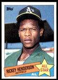 1985 Topps Rickey Henderson C Football Cards #706