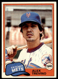 1981 Topps Baseball Card Alex Trevino New York Mets #23