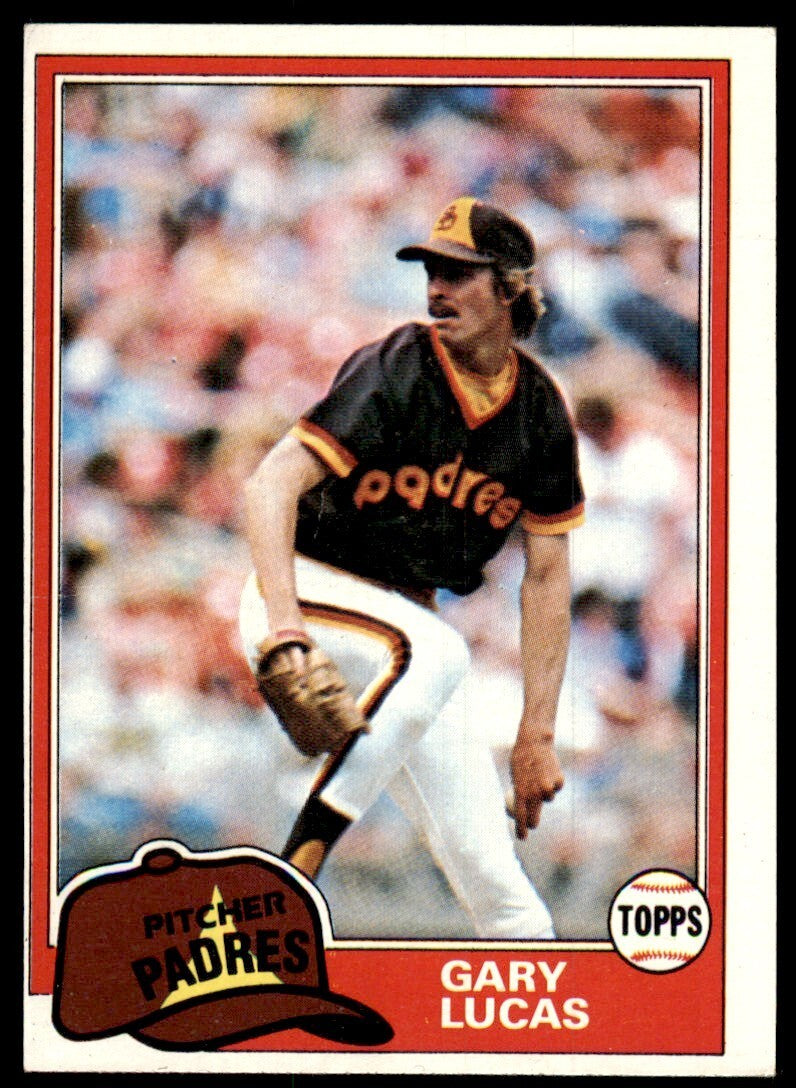 1981 Topps Baseball Card Gary Lucas Rookie San Diego Padres #436