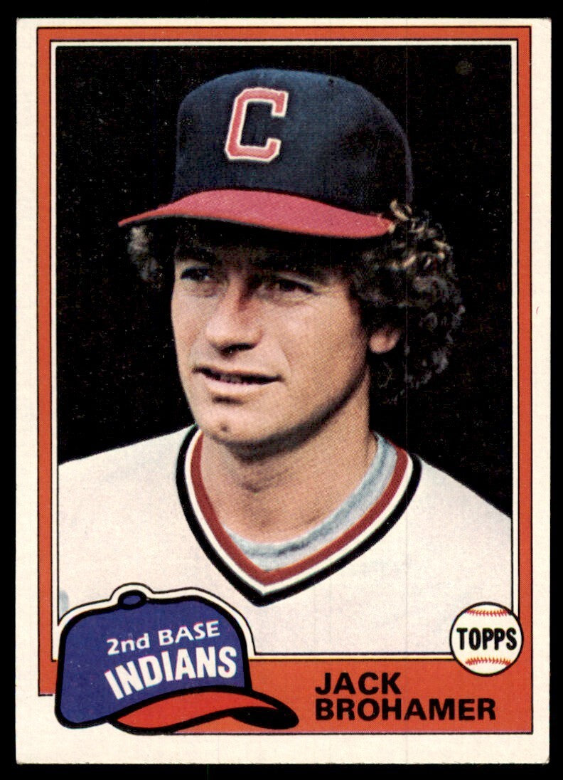 1981 Topps Baseball Card Jack Brohamer Cleveland Indians #462