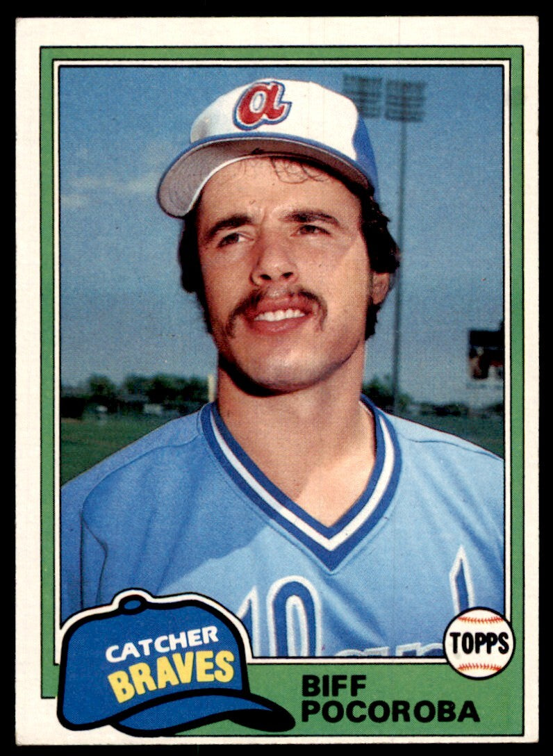 1981 Topps Baseball Card Biff Pocoroba Atlanta Braves #326