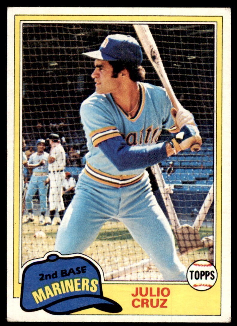 1981 Topps Baseball Card Julio Cruz Seattle Mariners #397