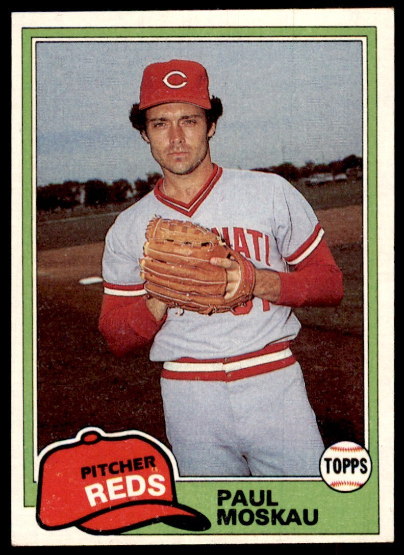 1981 Topps Baseball Card Paul Moskau Cincinnati Reds #546