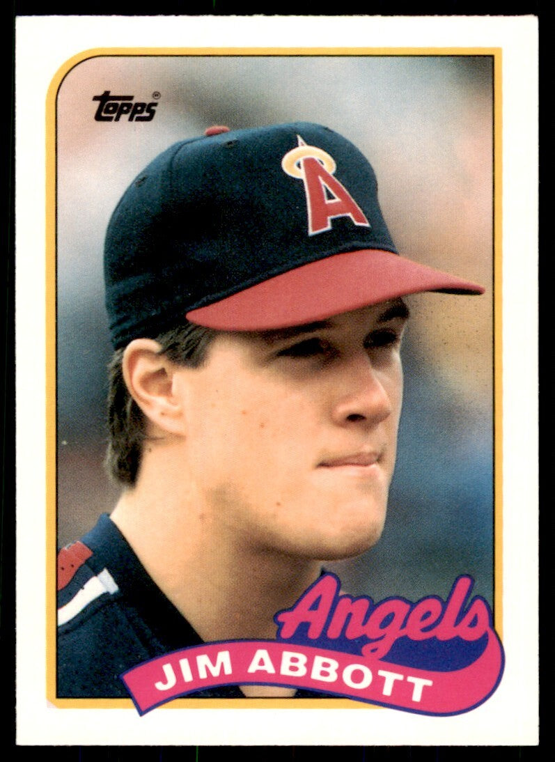 1989 Topps Traded. Jim Abbott . California Angels #2T