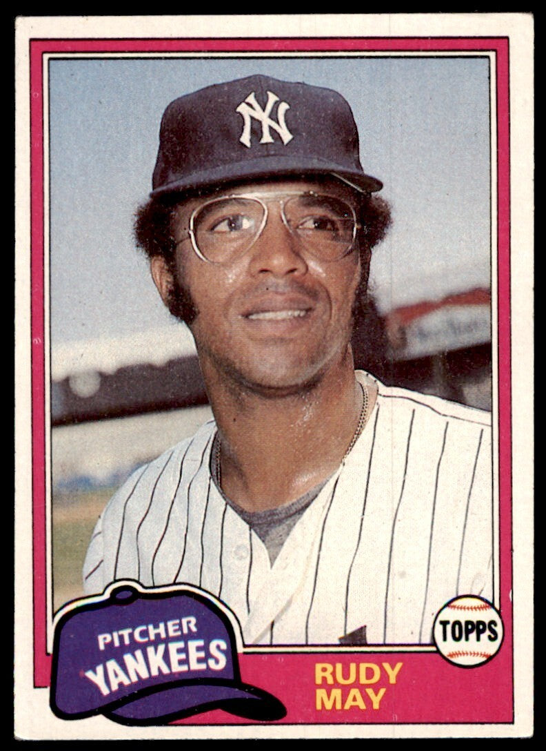 1981 Topps Baseball Card Rudy May New York Yankees #179