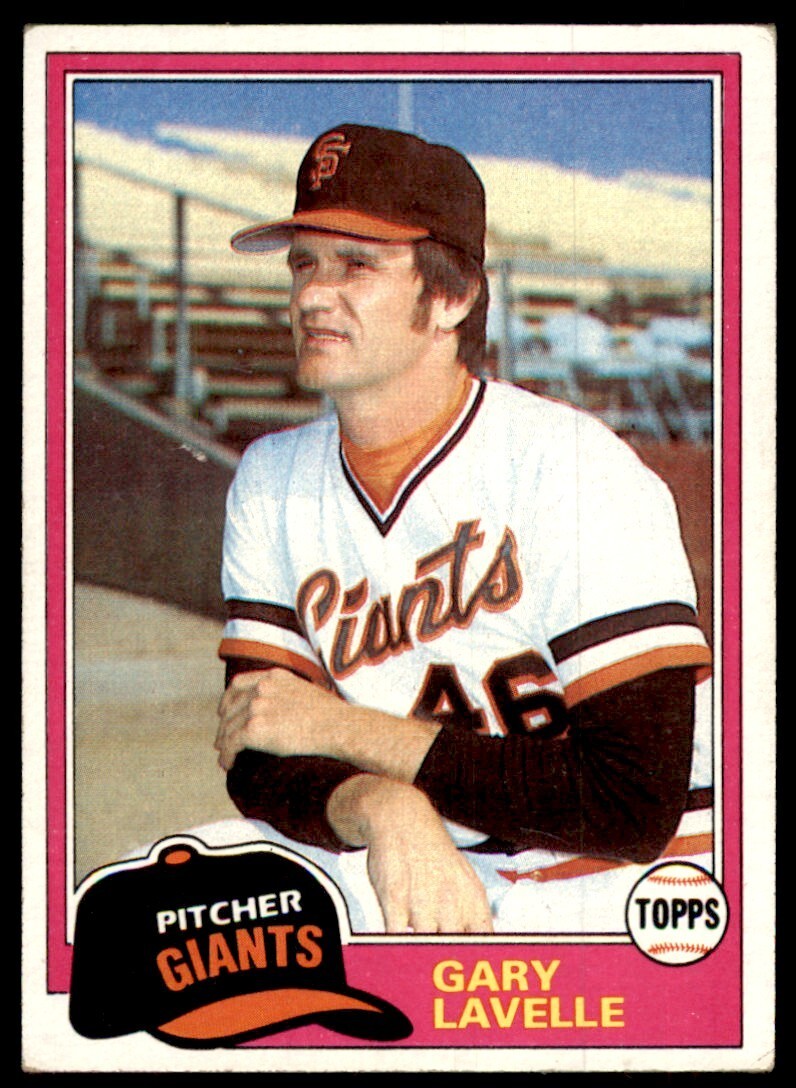 1981 Topps Baseball Card Gary Lavelle San Francisco Giants #588