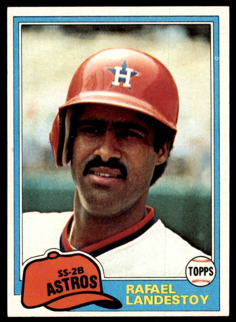 1981 Topps Baseball Card Rafael Landestoy Houston Astros #597