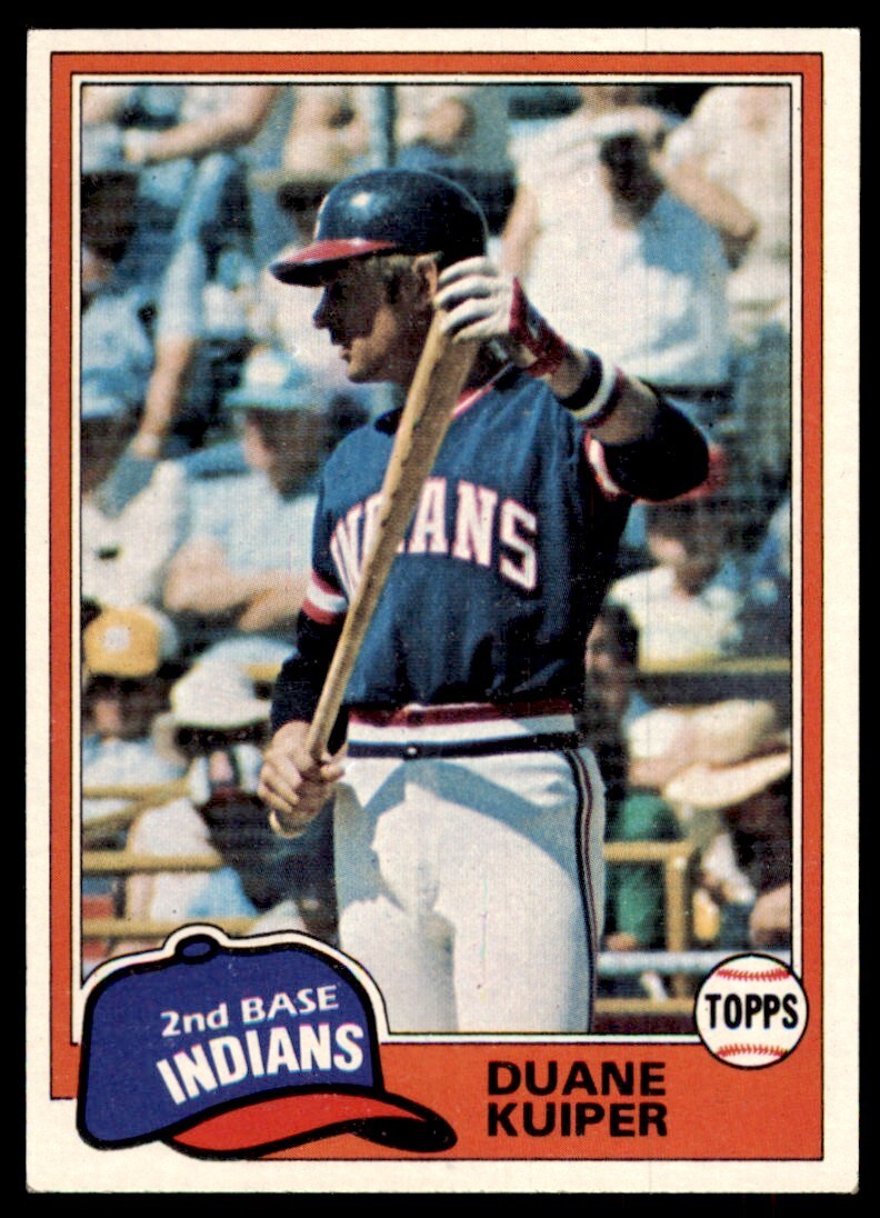 1981 Topps Baseball Card Duane Kuiper Cleveland Indians #612